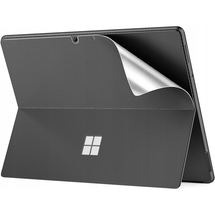 Husa tableta MoKo piele, protectie spate, gri inchis, Surface Pro 11x10x9x8