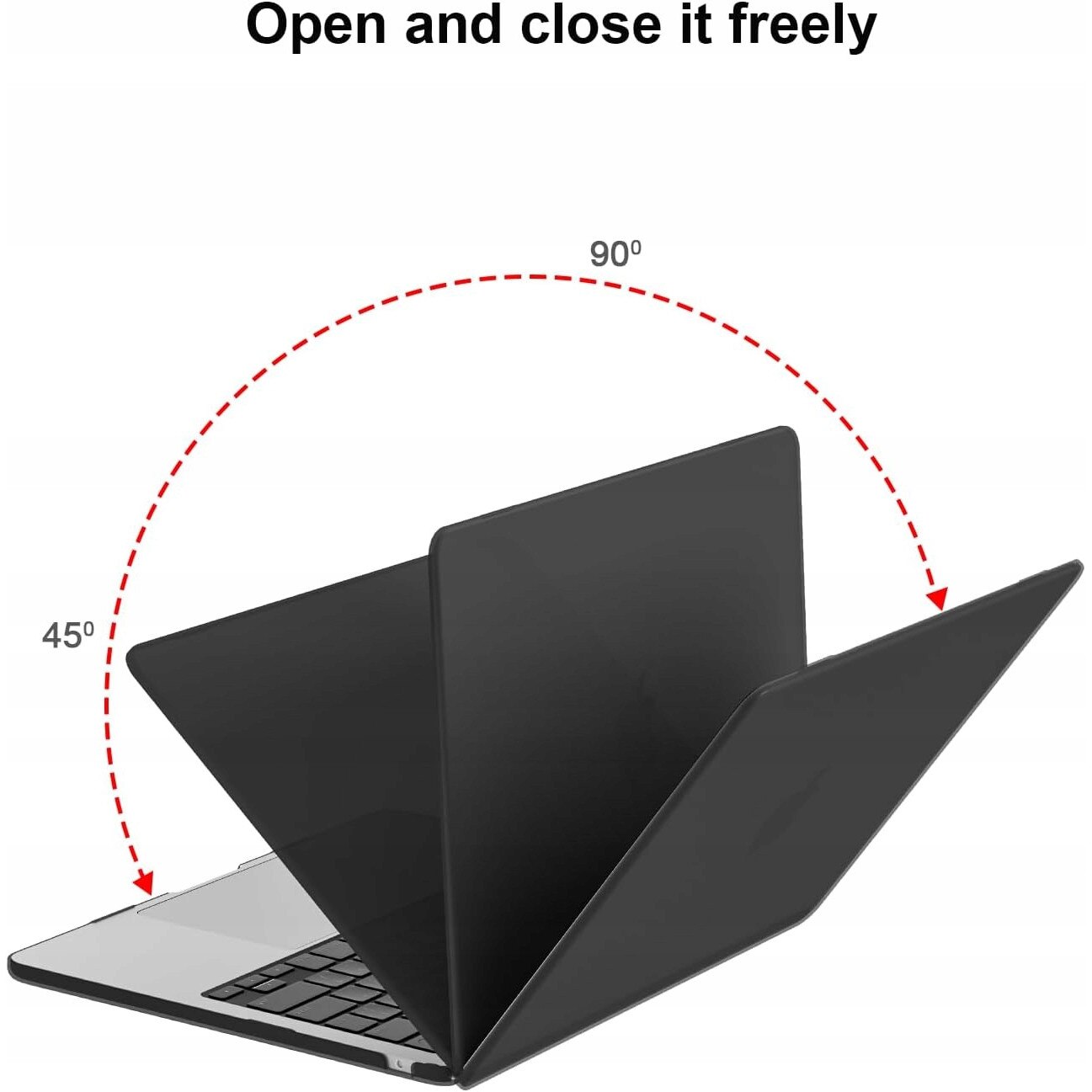 Husa laptop 16 inch, neagra, set