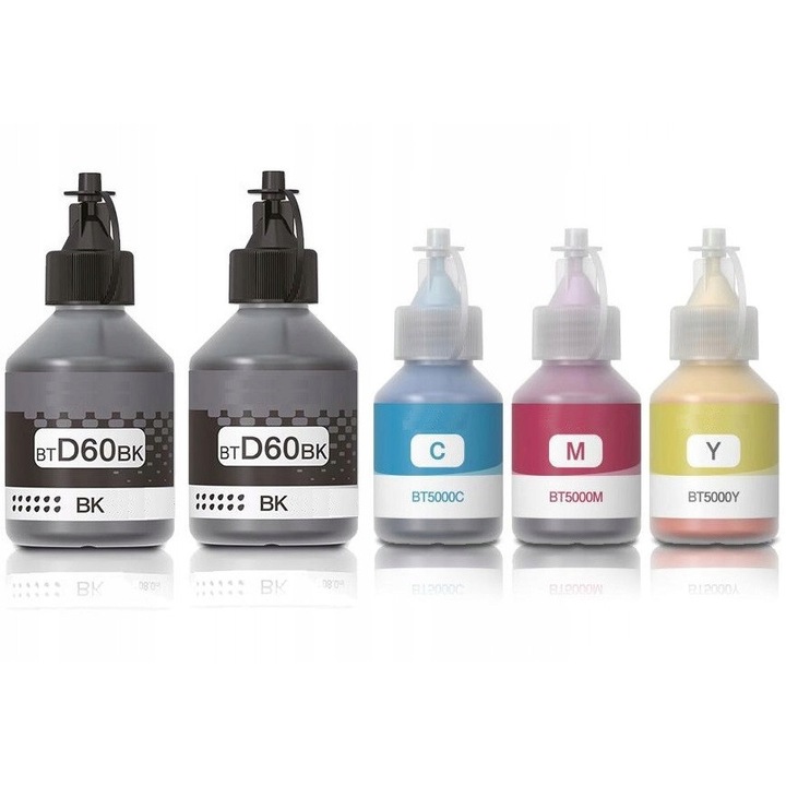 5 db TiOM tinta készlet fekete cián magenta sárga 100ml 50ml