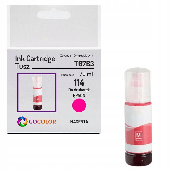 Gocolor 114 T07B3 magenta tintapatron 70ml Epson EcoTank ET-8550-hez