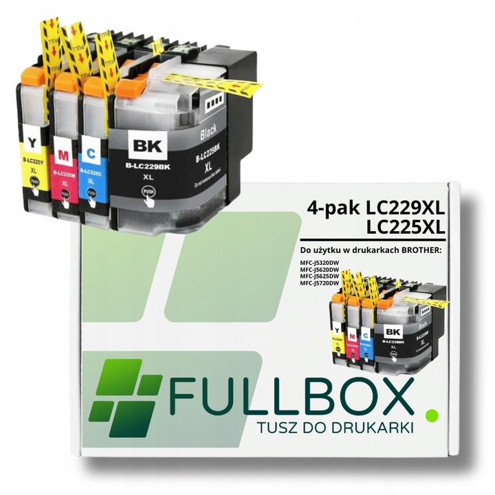 Fullbox LC229 LC225 XL tintapatron Brother MFC-J5320DW MFC-J5720DW MFC-J5620DW készülékekhez