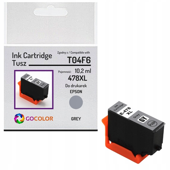 Gocolor 478XL tintapatron, szürke, 10.2ml, Epson XP15000-hez