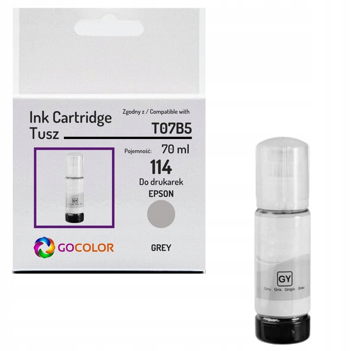 Gocolor 114 T07B5 szürke toner 70ml Epson EcoTank ET-8500xET-8550 nyomtatóhoz