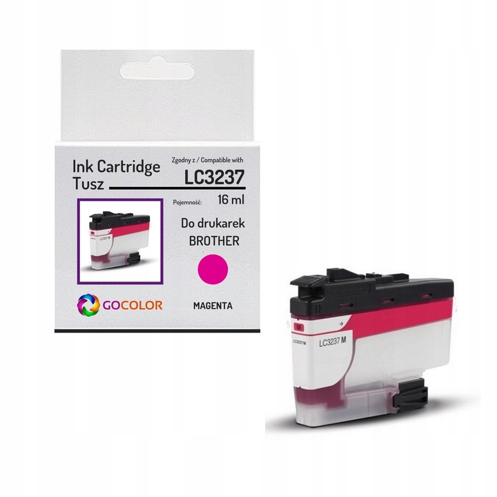 Gocolor LC3237M magenta tintapatron 16ml Brother kompatibilis 1500 oldal