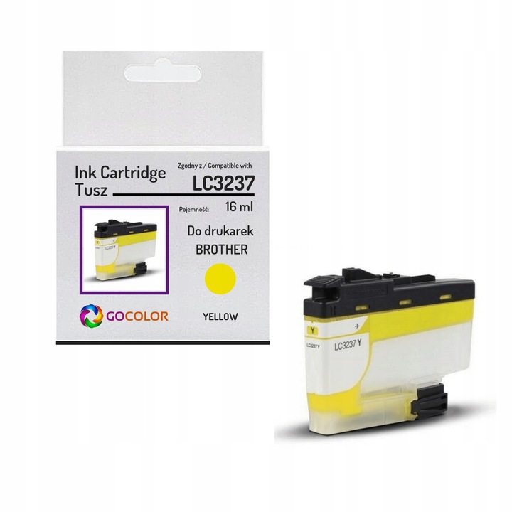 Gocolor LC3237Y sárga tintapatron 16ml kompatibilis Brother MFC-J5945DW MFC-J6947DW HL-J6100DW