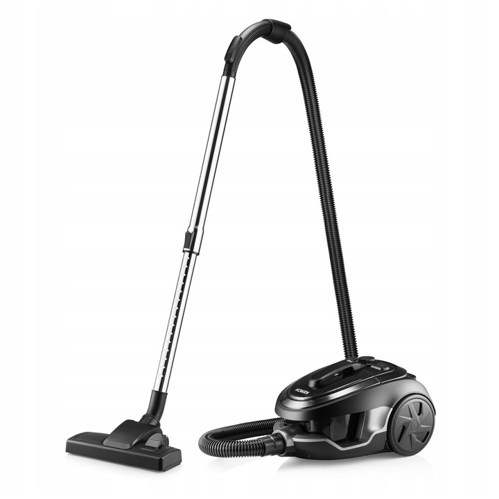 Aspirator fara sac Kerch Master 3999W, filtru HEPA H13, 2.5L, negru, 43.5x29x29cm