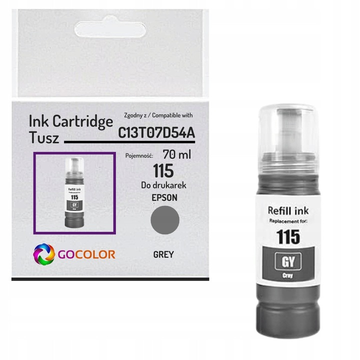 Gocolor 115 T07D5 szürke EcoTank nyomtatópatron 115ml