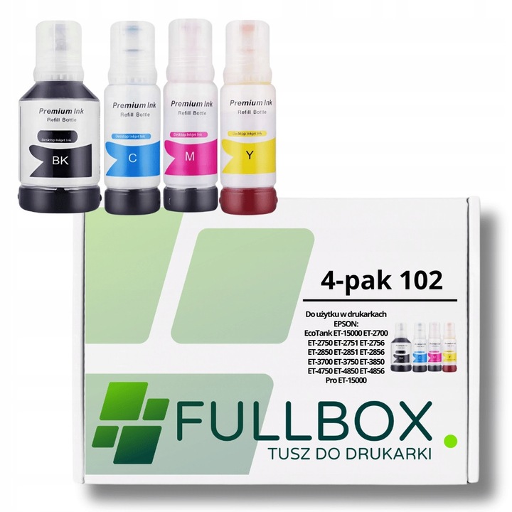 4 db Fullbox 102 tintapatron készlet Epson készülékhez, többszínű