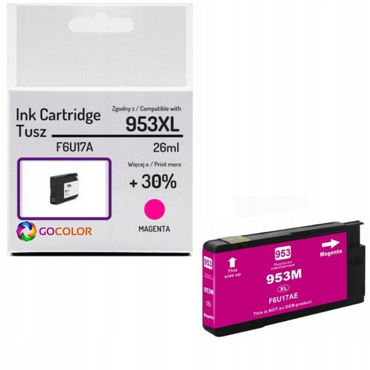 Gocolor 953XL magenta tintapatron 30ml tintasugaras nyomtatóhoz