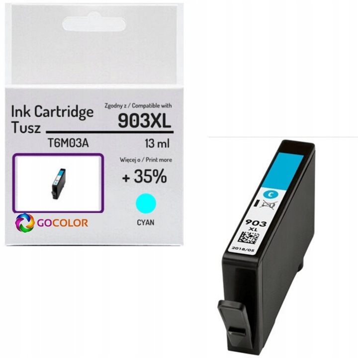 Gocolor 903XL cián tintapatron HP OfficeJet Pro 6975 nyomtatóhoz