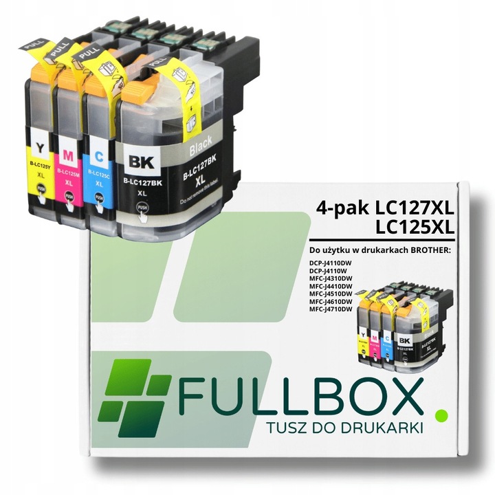 Fullbox LC127 LC125 XL nyomtatópatron szett 4 darab