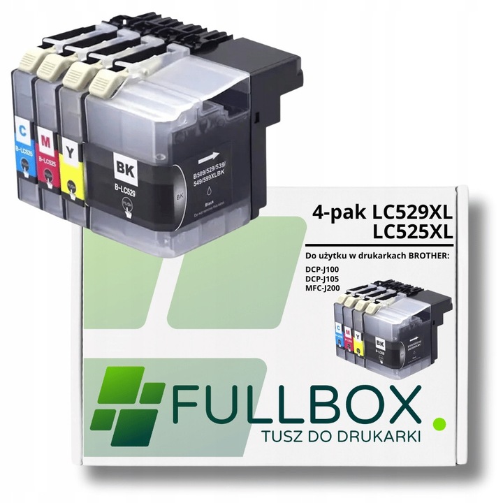 Fullbox nyomtatópatronok 4-es csomag LC529 LC525 XL színes