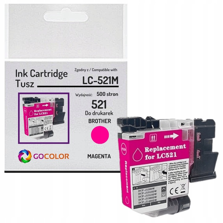 Gocolor LC521M magenta nyomtatópatron