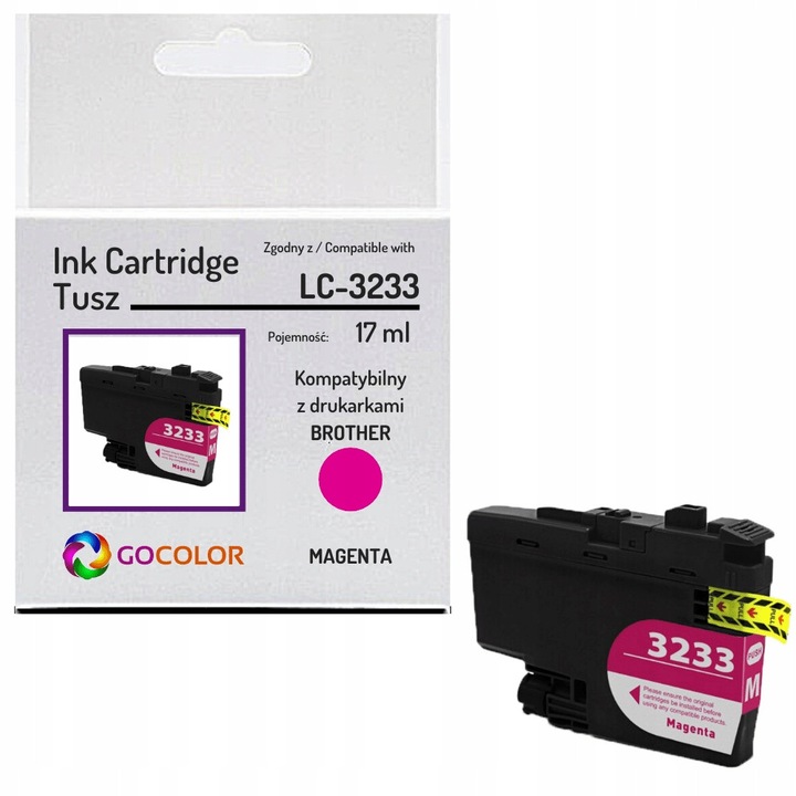 Gocolor LC-3233 magenta kompatibilis tintapatron 25ml