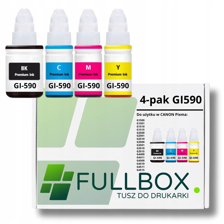 4 db Fullbox tintapatron készlet Canon Pixma G3500 többszínű nyomtatóhoz