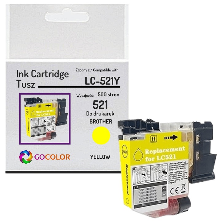 Gocolor LC521Y sárga nyomtatópatron