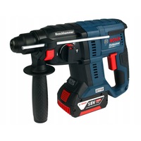 Ciocan rotopercutor Bosch GBH 180-LI, 18V, 2x4.0Ah, 1.7J, 4-20mm, negru, set