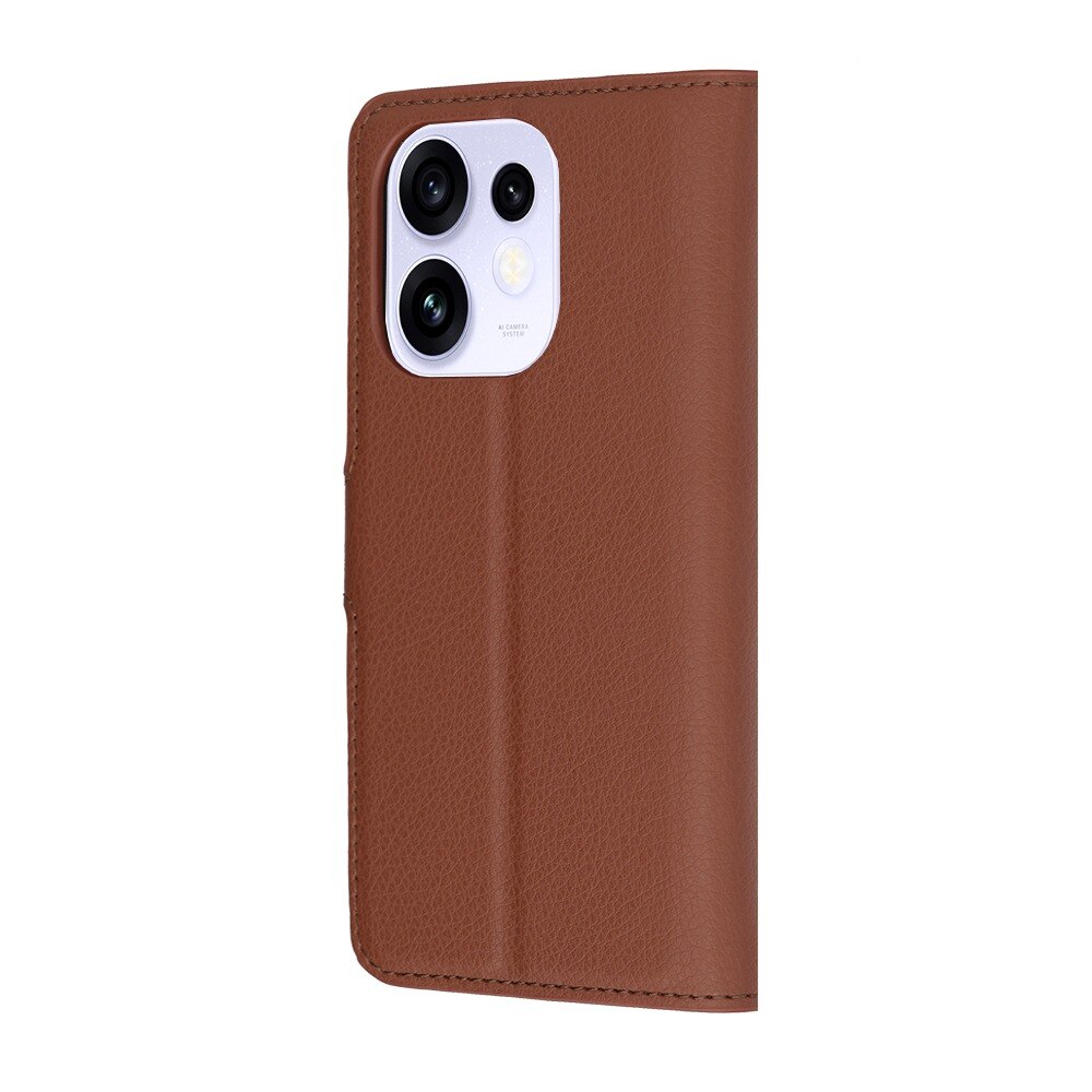 Husa pentru Oppo Reno 16 / Reno 16 Pro Tip Carte, Leather Folio, Functie de Stand, Calitate Premium, Antisoc, Protectie Sporita, Maro
