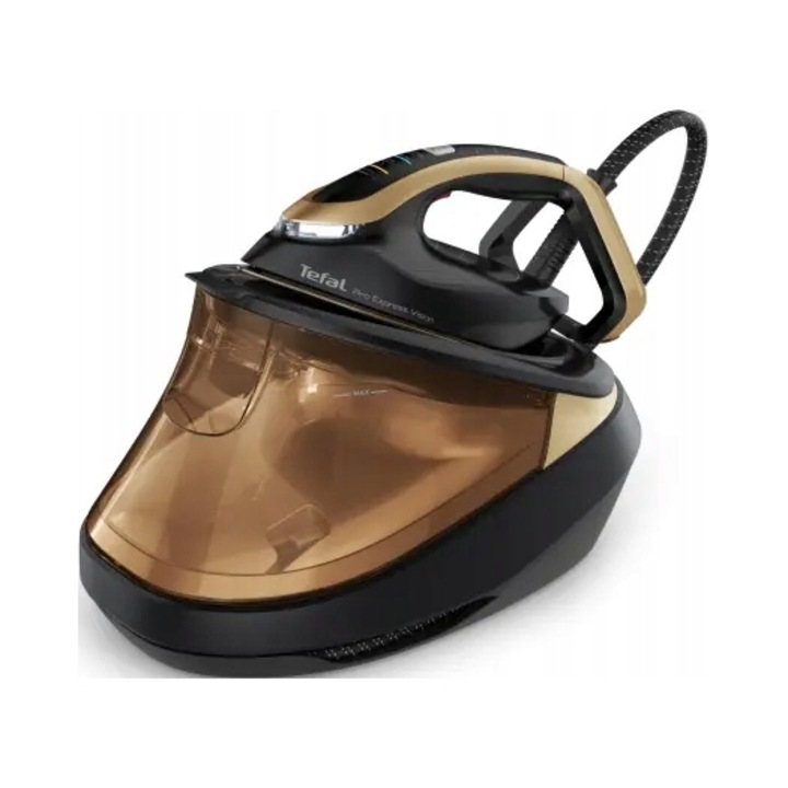 Generator de abur Tefal Pro Express Vision, 3000W, 9 bari, negru-auriu, 1.2l