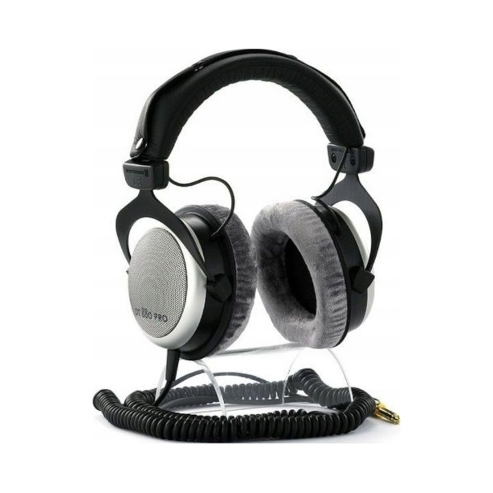 Casti studio Beyerdynamic DT 880 PRO, semi-deschise, negru-argintiu, 250 Ohm, 295g, 3m
