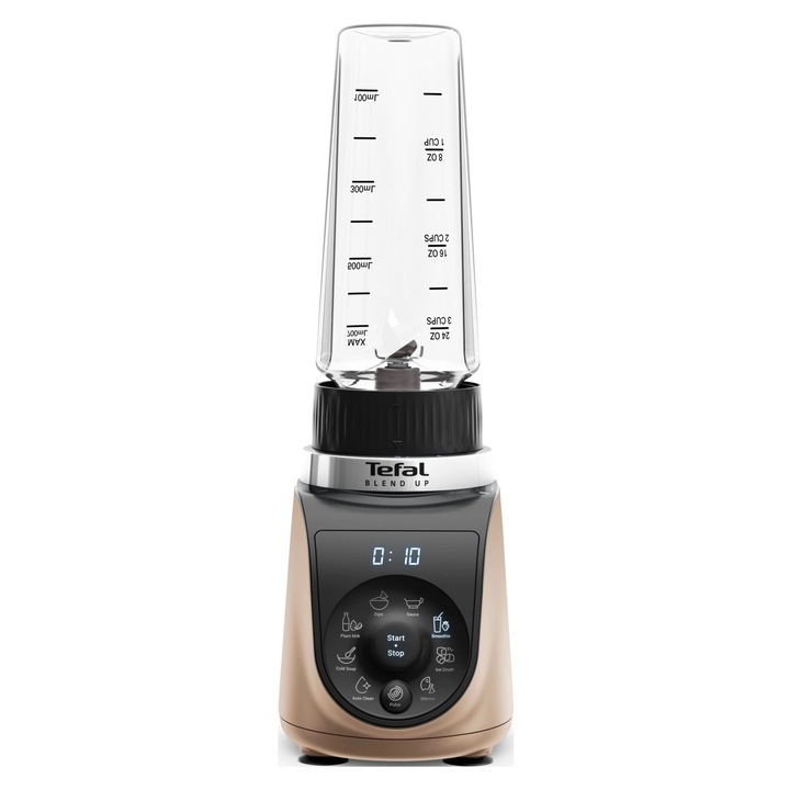 Персонален блендер Tefal Blend UP, 1000W, 0.85л, кафяво-черен, 700мл