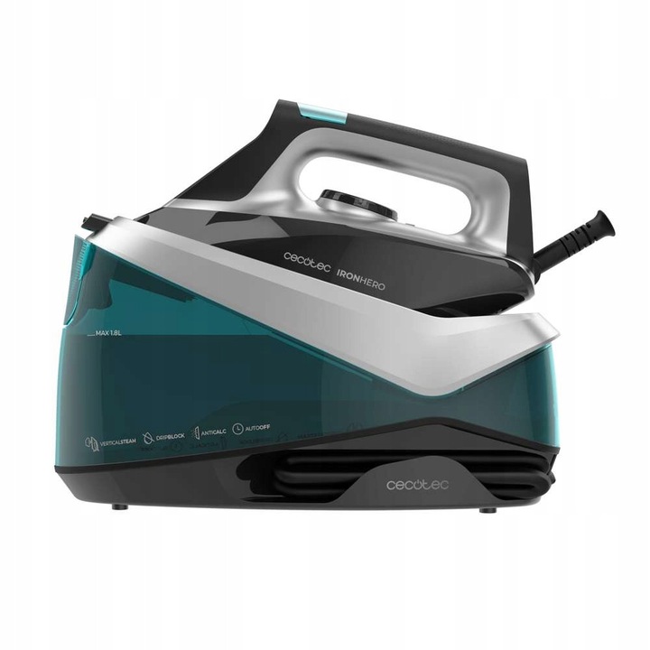 Generator de abur Cecotec IronHero H-2800, 2800W, ceramic, alb, 135x360g/min