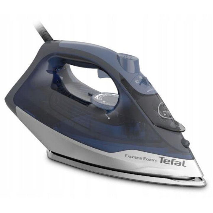 Fier de calcat cu abur Tefal Express Steam FV2868, 2400W, ceramic, 270ml, alb