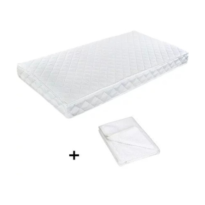 Пакет Матрак за бебешко креватче, Babyneeds, Cocos Confort 160x80x15 см + Водонепроницаем протектор