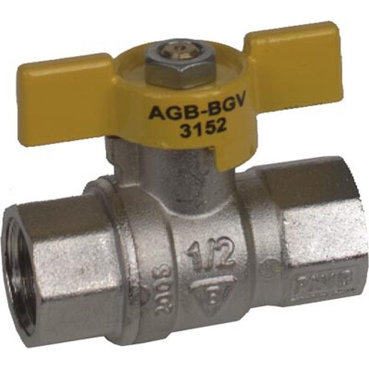 Robinet gaz pentru furtun din otel inoxidabil 1/2'' - UNIVERSAL