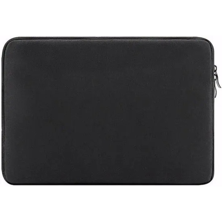 Husa pentru laptop impermeabila cu fermoar, negru, 17.3 inch