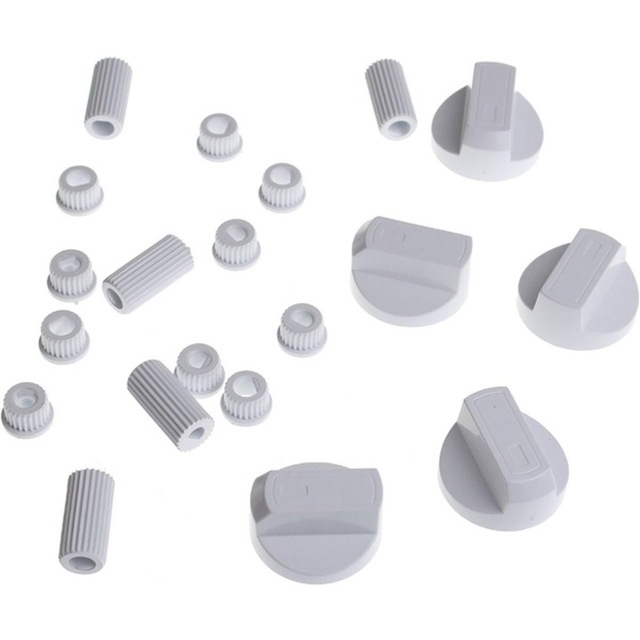 Kit universal de 5 butoane albe pentru aragaz/cuptor Universal 228600066