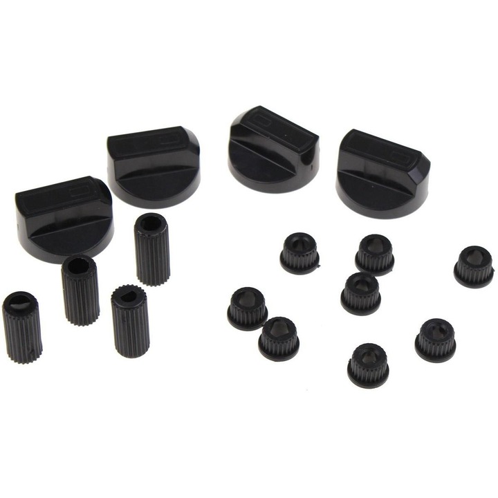 Kit universal de 4 butoane negre pentru aragaz/cuptor Universal 228600064