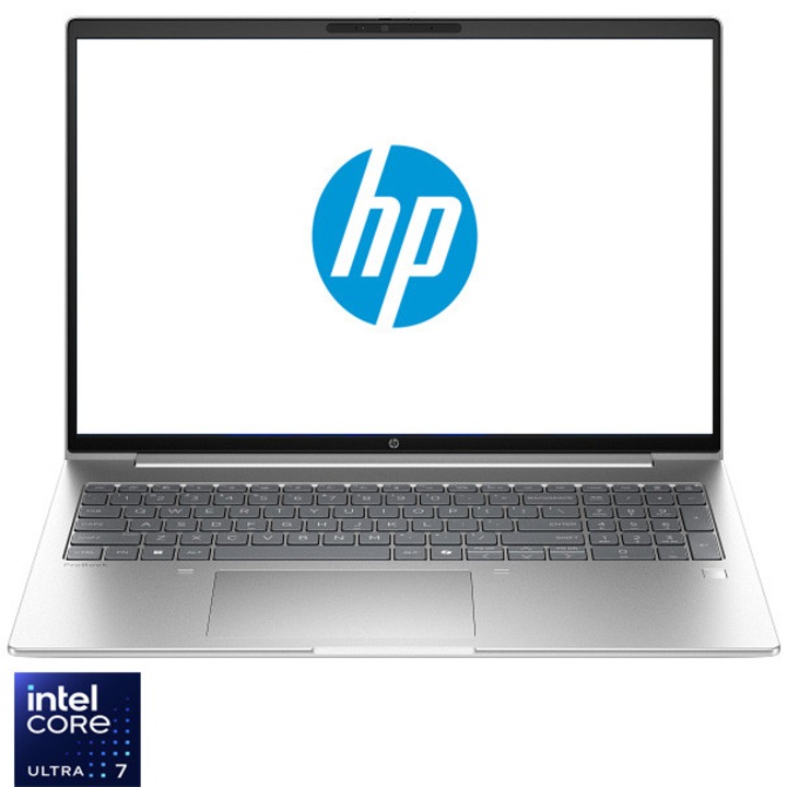 Laptop HP ProBook 4 G1iR 16 cu procesor intel® Core™ 7 150U pana la 5.40 GHz, 16", WUXGA, IPS, 16GB RAM, 1TB SSD, Intel® Graphics, No OS, Pike Silver
