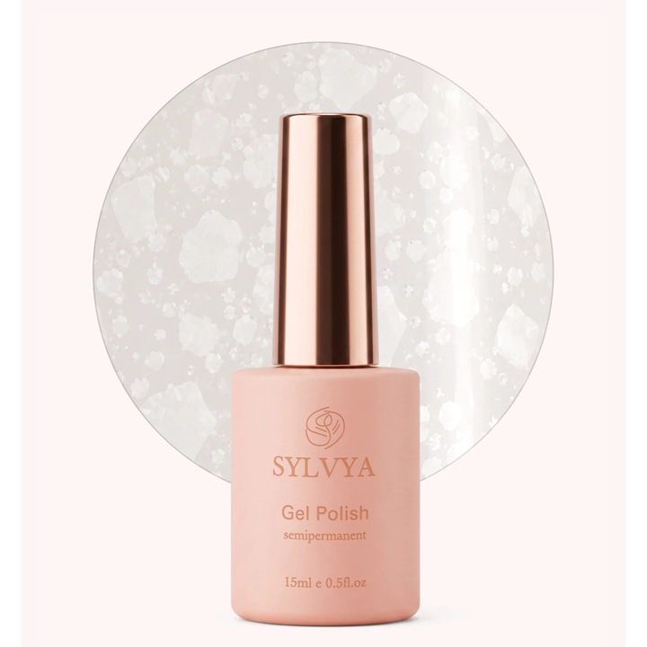 Clear Snowflakes Gel Polish SYLVYA 15ml