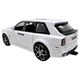 Rolls-Royce Cullinan autómodell, fehér, lakókocsival, 1:32 méretarányú, fém, Die-Cast, fények és hangok