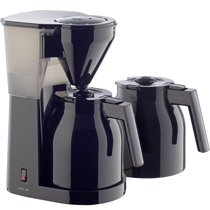 Melitta Easy Therm – aparat de cafea cu filtru cu ulcior termic dublu, pentru pana la 8 cesti de cafea, in negru