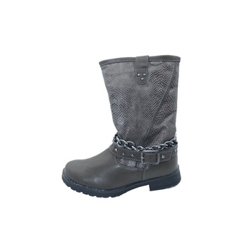 Cizme imblanite pentru fete American Club G-AA14011G, Gri Cizme imblanite pentru fete American Club G-AA14011G, Gri