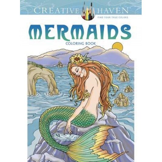 Creative Haven Mermaids Coloring Book, Barbara Lanza (Author)