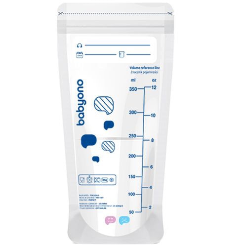 Pungi pentru stocarea laptelui 350ml - BabyOno