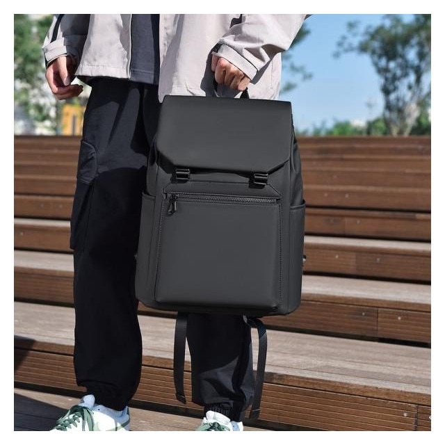 Rucsac business barbati multifunctional 16.5 inch negru 20-35L nylon