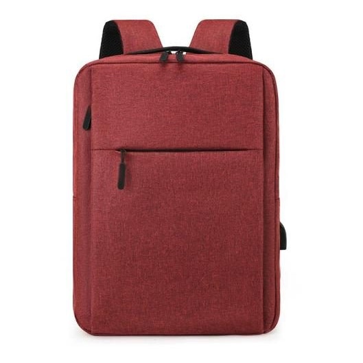 Rucsac laptop 15.6 inch, nylon, rezistent la apa, rosu, 15.6x45x30cm