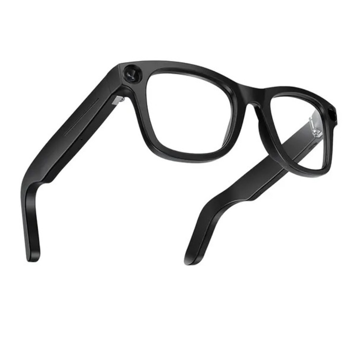 Ochelari inteligenti cu camera 1080P, Bluetooth, negru