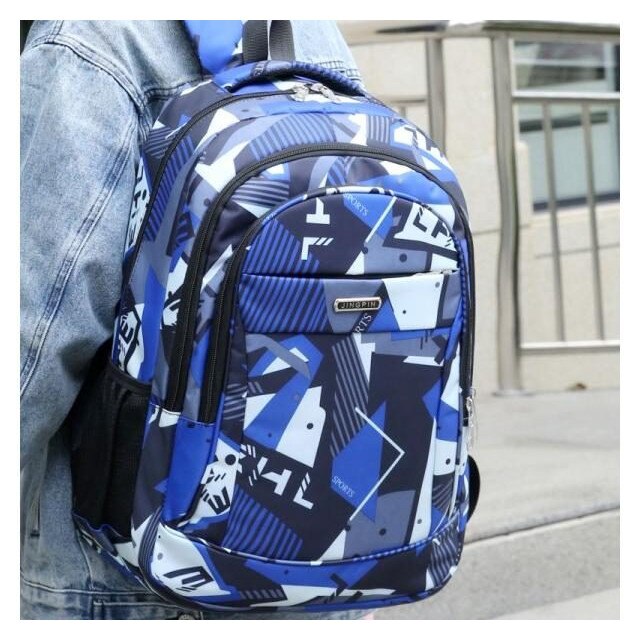 Rucsac unisex, capacitate mare, gri, 16 inch, 20L
