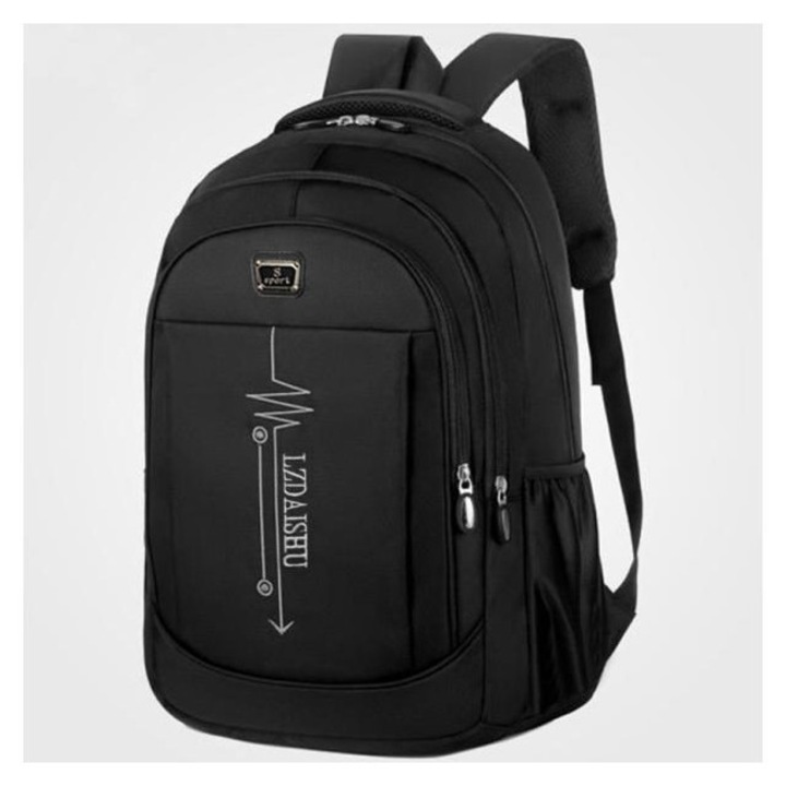 Rucsac casual unisex, capacitate mare 56-75L, negru, 45x30x20cm