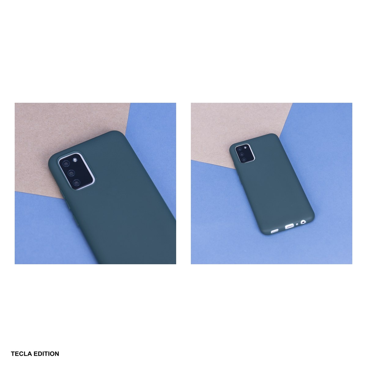 Husa Matt TPU forest pentru Motorola Moto E22, Moto E22i, Carcasa, Verde