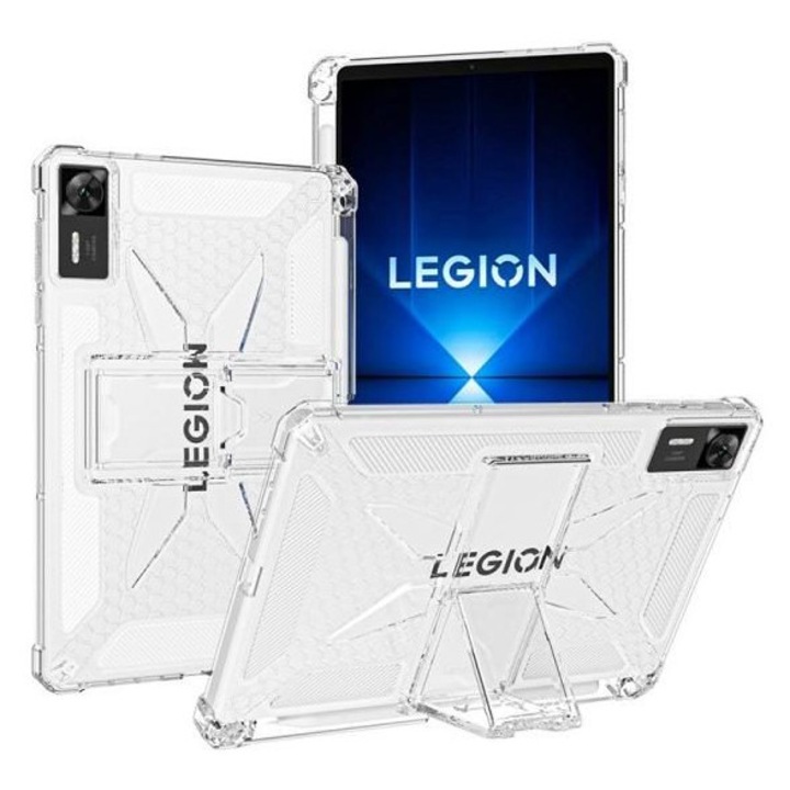 Husa laptop 8.8inch TPU transparenta cu suport creion si protectie aer Lenovo Legion Y700 Gen 4 2025