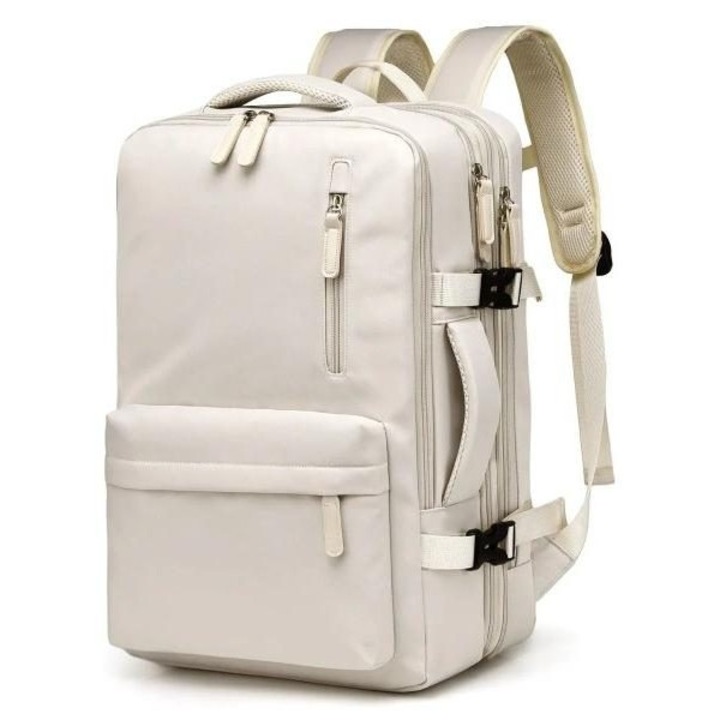 Rucsac unisex, 40x30x20cm, capacitate mare, bej