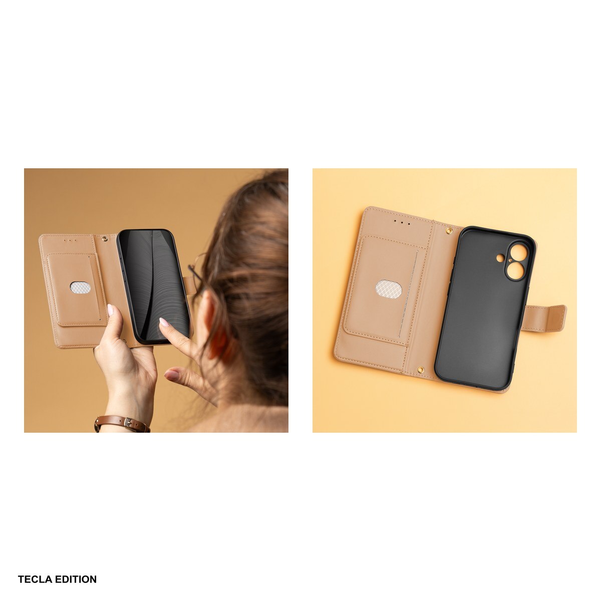 Husa Smart Triangle pentru Honor Magic 8 Lite, tip carte, Maro