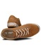 Pantofi barbatesti, adidasi pentru barbati, NAGABA, modelul 410, piele naturala, captuseala si interior din piele, cu talpa plata, sportive, confortabile, cu sireturi - Maro, 42 EU