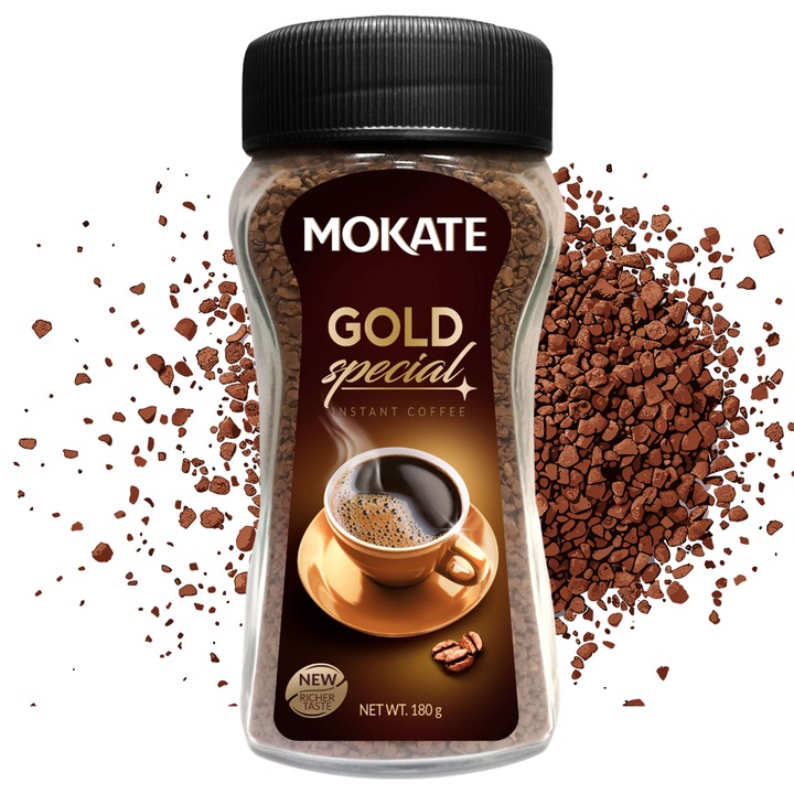 Mokate Gold Special instant kávé, aromás, 180g üveg